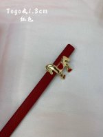 官网同步-Hermes-Glenan皮帶扣&雙面皮腰帶 13Mm 鍍鈀金属皮带扣 小牛皮双面腰带