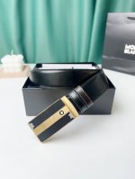 特 品牌： 万宝龙 新款进口小牛皮，手感细腻柔软。搭配纯钢精品钢扣，男士必备！宽度：3.4Cm
