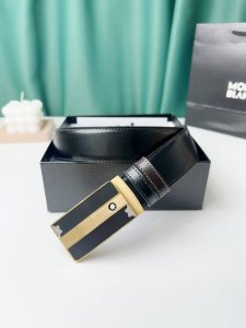 特 品牌： 万宝龙 新款进口小牛皮，手感细腻柔软。搭配纯钢精品钢扣，男士必备！宽度：3.4Cm