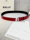 3.5Cm Bally 巴利 平纹 内衬头层小牛皮 ：配有金 银 字母扣头该皮带可调节，且能根据需要剪裁质量保证达到修身效果