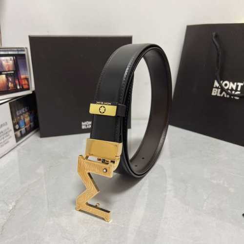 品名：万宝龙 Montblanc 原单 材质：原单牛皮腰带 百分百头层牛皮腰带保证真皮，24K纯钢扣，专柜原单品质、做工精细，时尚大牌，送人自用首选 包装： 请