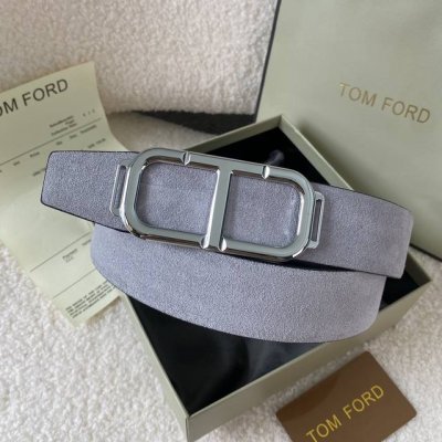 Tom Ford 汤姆福特。新品高端双面小牛皮，简约商务男士腰带，4.0Cm宽，双面使用，配原版包装