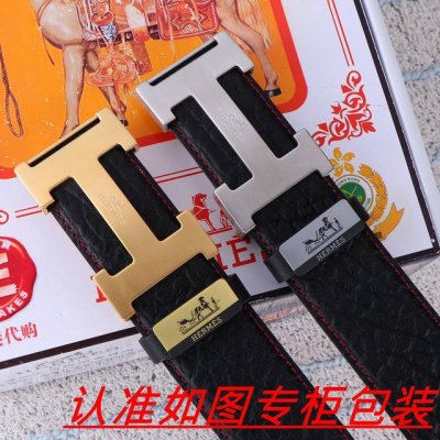 品名：爱马仕...腰带原单 皮带 材料：百分百头层牛皮，保证真皮。24K纯钢扣双面可用专柜同等质量， 送人自用首选 包装： 请认准如图专柜包装，赠送打孔器，银联