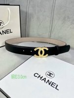 宽度3.0Cm Chanel 香奈儿 特级进口小牛皮内衬原版磨砂底，饰有金 银色花纹金属logo花纹钢扣。