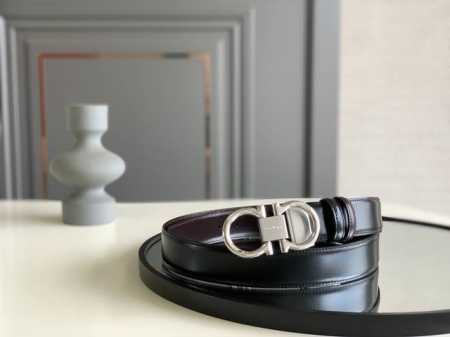 正品有售Ferragamo 菲拉格慕 Italy专柜在售正品 此款采用原厂进口皮制作 走线油边细致 正品开模 搭配原版Gancio五金 3.5Cm规格 顶级 - 点击图像关闭