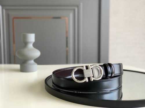 正品有售Ferragamo 菲拉格慕 Italy专柜在售正品 此款采用原厂进口皮制作 走线油边细致 正品开模 搭配原版Gancio五金 3.5Cm规格 顶级