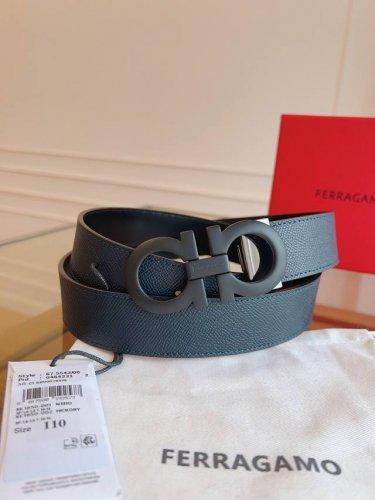 特 Ferragamo.菲拉格慕 新款全套包装 宽度3.5cm 高级定制款男士皮带 双面进口牛皮 可双面使用 自行选择搭配 真材实料 很有质感 时尚经典不失风范