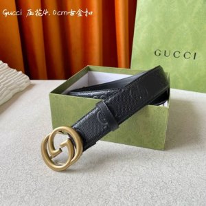 Gucci 经典款面进口原厂压花小牛皮 搭配原版平纹底 宽4.0Cm 经典永不过时款 潮流百搭