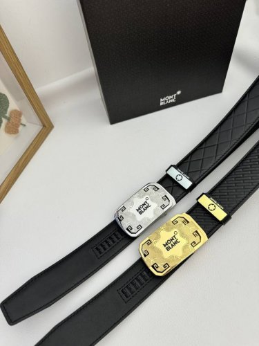 品名：万宝龙 Montblanc 自动带 材质：原单牛皮腰带 百分百头层牛皮腰带保证真皮，24K纯钢扣，专柜原单品质、做工精细，时尚大牌，送人自用首选 包装：