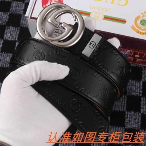 品名：古奇.Gu...Cci原单 材料：百分百头层牛皮，保证真皮。专柜原单品质、做工精细，送人自用首选包装： 请认准如图专柜包装，赠送打孔器，银联发票，宽度3.