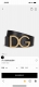 Dg，宽4.0Cm Dolce&Gabbana 新款 金色电镀金属徽标搭扣搭扣下方设有点扣 无镍搭扣与配件 意大利制造
