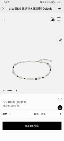 D&G 杜嘉 班纳Dg 徽标与水钻腰带精品， - 点击图像关闭