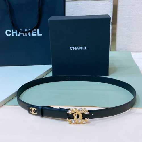 特P200 Chanel 23C 进口胎牛皮 软硬适中的小牛皮 cc Logo黄铜搭扣 一年四季最不可缺少的搭配神器 穿裙子西装搭它简直不要太高级 2.0Cm精