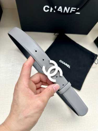特 宽度3.0Cm Chanel 香奈儿进口柔软小牛皮纹路清晰五金配件金 银色金属磨胶钢扣。