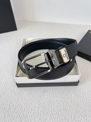 品名：万宝龙 Montblanc原单 腰带 皮带 型号：针扣，新款原版经典精品针式扣头，实物拍摄，原版头层牛皮 材料：百分百头层牛皮，保证真皮。双面可用专柜同等