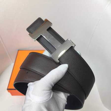 hermes.爱马仕 官网同步 宽度38Mm 原版手掌纹搭带身搭配原版精品钢扣，男装的经典搭配，可双面使用完美配饰！ - 点击图像关闭