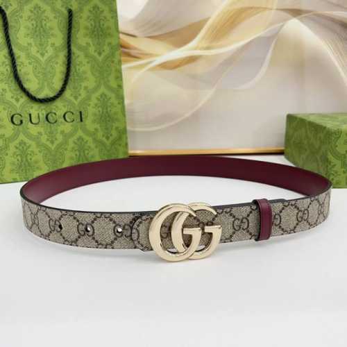 Gucci 3.0Cm 经典防水布料搭配头层牛皮底，经典双C挂扣，时尚百搭！