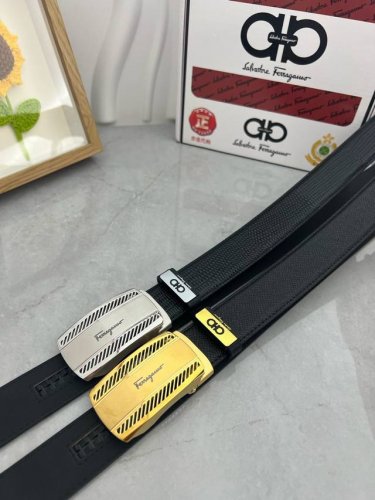 品名：菲拉格幕 自动带 材质：原单牛皮腰带 百分百头层牛皮腰带保证真皮，24K纯钢扣，专柜原单品质、做工精细，时尚大牌，送人自用首选 包装： 请认准如图专柜包装