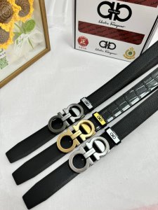 品名：菲拉格幕 原单 材质：原单牛皮腰带 百分百头层牛皮腰带保证真皮，24K纯钢扣，专柜原单品质、做工精细，时尚大牌，送人自用首选 包装： 请认准如图专柜包装赠