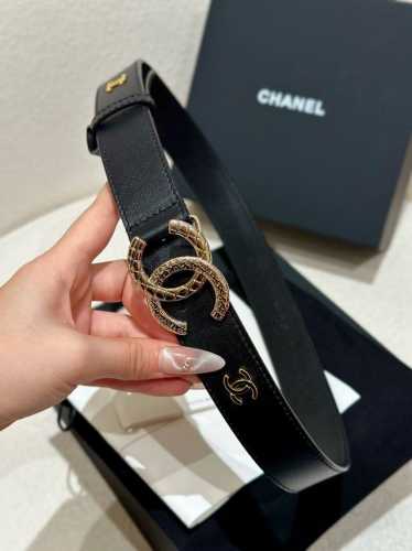 Chanel 24 香3.0Cm女士时尚款，顶级品质，正品开模高端定制皮料五金，定制纯钢五金扣头，带身采用松紧收腰设计风格达到修身效果，正品定位Logo印字，可