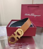 Ferragamo 菲拉格慕 双面进口牛皮，搭配精品铜扣，自行选择搭配，真材实料有质感，时尚经典不失风范 ，长短可自行裁剪