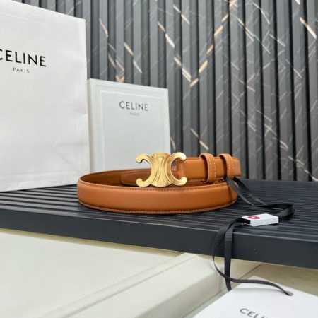 官网款 赛琳Celine Ss20新款凯旋门Logo 韩版时尚腰带皮带 男士女士通用 宽度2.5Cm 腰带 - 点击图像关闭