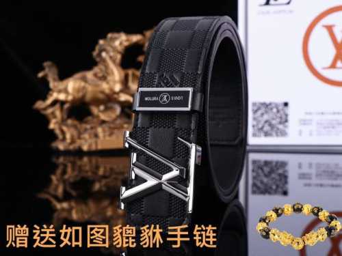 皮带：Lv..路易..威登原单 腰带：百分百头层牛皮，保证真皮。24K纯钢扣双面可用专柜同等质量， 送人自用首选 包装： 请认准如图专柜包装，赠送打孔器，银联发