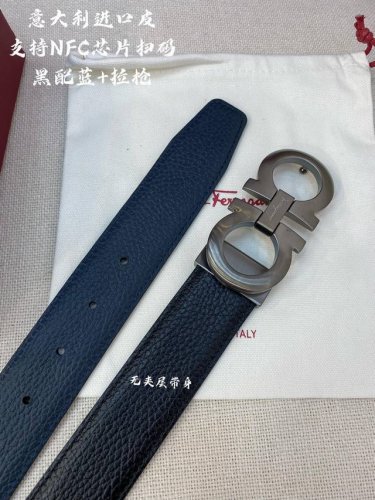 特 Ferragamo菲拉格慕 Nfc芯片扫码款 正品尺寸3.5Cm意大利原厂皮