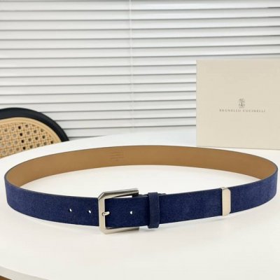 特 P190。 Brunello Cucinelli 小牛皮腰带，3.5公分宽，简约风，休闲好搭配
