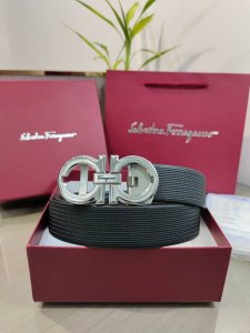 菲拉格慕男士自动腰带- 宽度34Mm 精品钢扣 精工打造 手感柔软 长短可以裁剪 DDD