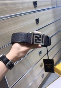配送专柜包装 打孔针 特批新款 Fd 宽40Mm 标志造型宽皮带，联名钉扣式带扣，范家原版进3D打印花绘 印有浮雕间色Ff 图案，支持Nfc 芯片 ，镀金表面金