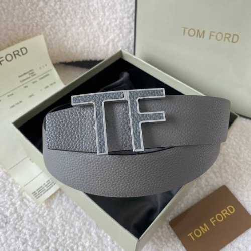 Tom Ford 汤姆福特。新品高端双面小牛皮，简约商务男士腰带，4.0Cm宽，双面使用，配原版包装