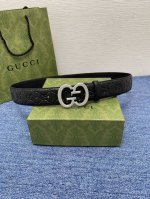 Gucci 经典款进口原厂印花面 搭配原版皮底 精品钢扣 宽4.0 Cm 经典永不过时款 潮流大方 时尚百搭