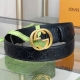 Gucci Signature皮革腰带 意大利原版皮 互扣式双G带扣腰带，采用热压印技术的Gucci Signature皮革精制而成，触感厚实，印花图案清晰分明
