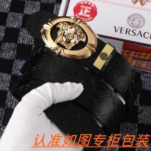男士腰带：范思哲 原单 男士皮带：百分百头层牛皮，保证真皮。24K纯钢扣双面可用专柜同等质量， 送人自用首选 包装： 请认准如图专柜包装，赠送打孔器，银联发票，