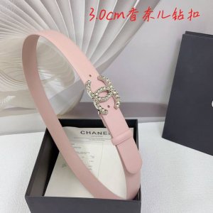 3.0Cm香奈儿腰带，双面头层牛皮，长度：.75.80.85.90.95.100.欧，满钻五金铜扣原版开模定制庆祝]