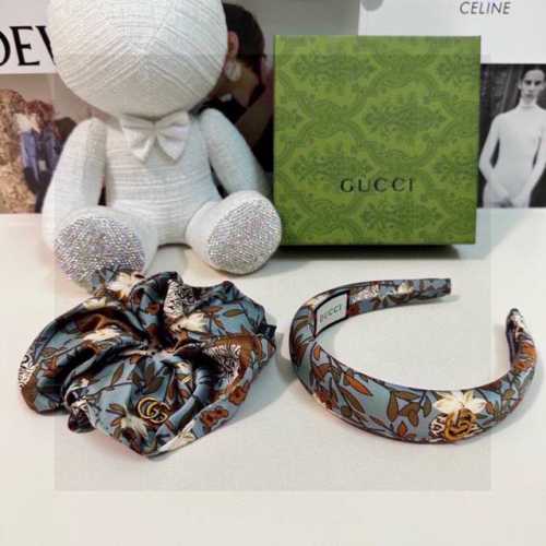 特 两件套 配专柜包装 Gucci 古驰 最新爆款来啦碎花两件套发箍发圈 优雅的Girl值得入手 非常好搭配 气质有品位 建议两个一齐佩戴 神奇的仙