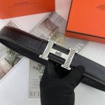 爱马仕 男士花皮腰带38Mm 可双面使用 专柜走线 搭配新款扣