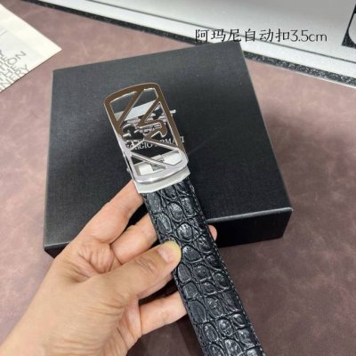 品牌 阿玛尼 新款进口小牛皮 手感细腻柔软 搭配纯钢自动精品钢扣 宽度 3.5Cm