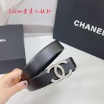 3.0Cm香奈儿腰带，头层牛皮双面配色可用，长度：.75.80.85.90.95.100欧，精品玉石钻钢扣原版开模定制庆祝]