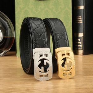特 古奇自动秘原单品质专柜官网同步宽度 Cm自动精美扣头意大利双面进口头层小牛皮原版花纹手感极佳 上身郊果棒男士最爱商务休闲长度100一 下单请留言长度，亚