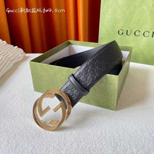 特 Gucci 經典款進口皮面料壓花 搭配頭層皮面料皮底 寬度40Mm 花紋五金新款搭配 看圖下單 當天出貨
