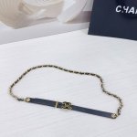 Cm 链条款香奈儿腰带，双面头层牛皮皮料，长度：.75.80.85.90.95.100欧，铜五金扣原版开模定制庆祝]