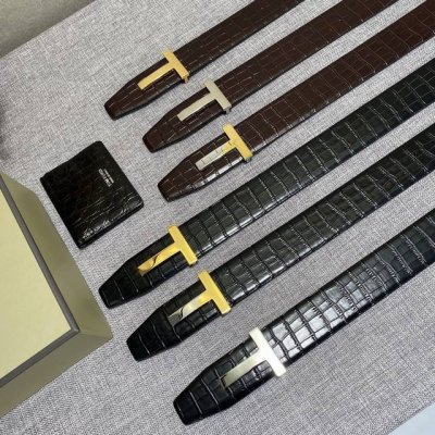 汤姆福特最新网红爆款双面头层牛皮专柜同步3.8宽新款上市了，原版牛皮，搭配铜扣，优雅，大方用的方便。谢谢你转载。