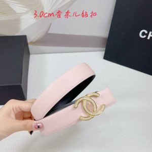3.0Cm香奈儿腰带，头层牛皮双面配色可用，长度：.75.80.85.90.95.100欧，精品玉石钻钢扣原版开模定制庆祝]