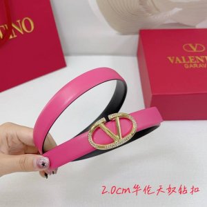 2.0Cm华伦天奴平纹腰带，双面头层牛皮，长度：.75.80.85.90.95.100.欧，钻五金扣原版开模定制庆祝]