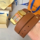 原版包装1.0 L0Uis Vuitt0N 今季新品 男士原單腰帶 寬度35毫米 经典头层Togo荔枝纹 搭配低调可旋转针扣五金 尾部饰有品牌Logo配件相呼应