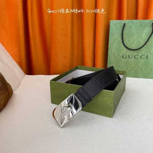 Guc～Ci 经典款进口原厂压花面 搭配原版沙底 精品钢扣 宽4.0 Cm 经典永不过时款 潮流大方 时尚百搭 顶级 原单150