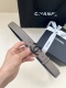 特 宽度3.0Cm Chanel 香奈儿 带身粒面均匀 夏季多色选择金 银金属镶钻钢扣。女士百搭款