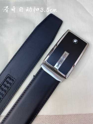 万宝龙男士自动腰带- 宽度34Mm 316精品钢扣 精工打造 手感柔软 可以裁剪